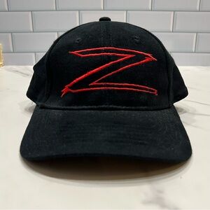Vintage 90s The Mask of Zorro Z Insignia Movie Promo Hat Adjustable Strap Back